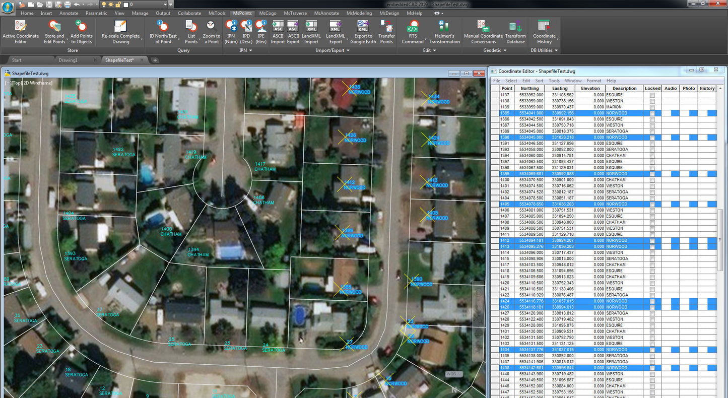 MicroSurvey embeddedCAD (AMS)